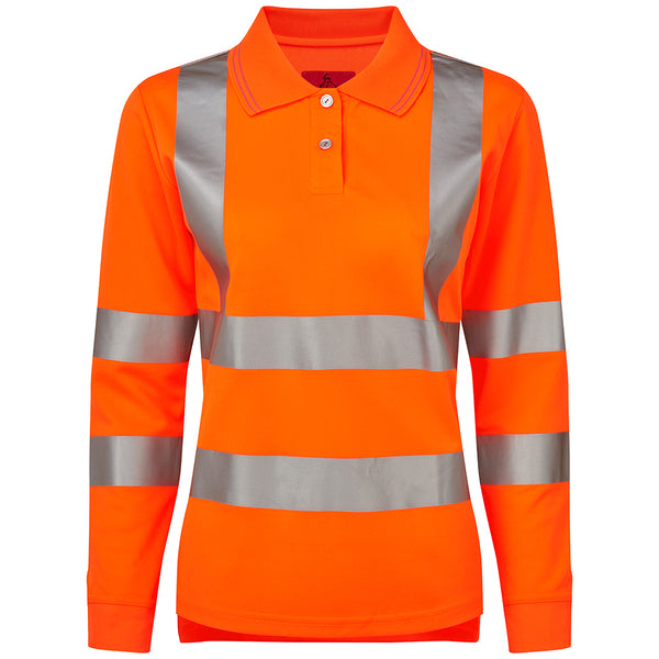 Activwear Ladies Long Sleeve Poloshirt - GN671 – Bodyguard Workwear