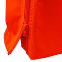 Hi-vis orange technical workwear with ankle zip opening detail