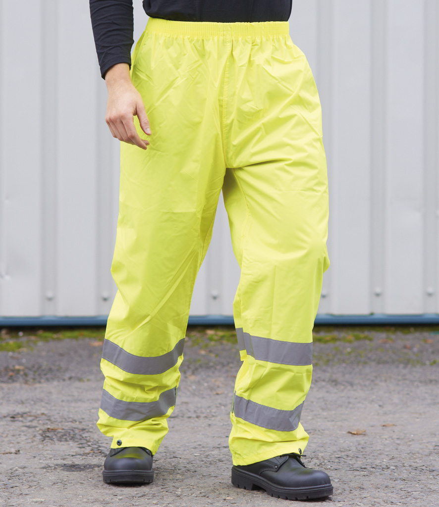 HighVis Class 1 Stretch Work Trousers Holster Pockets  Snickers Workwear