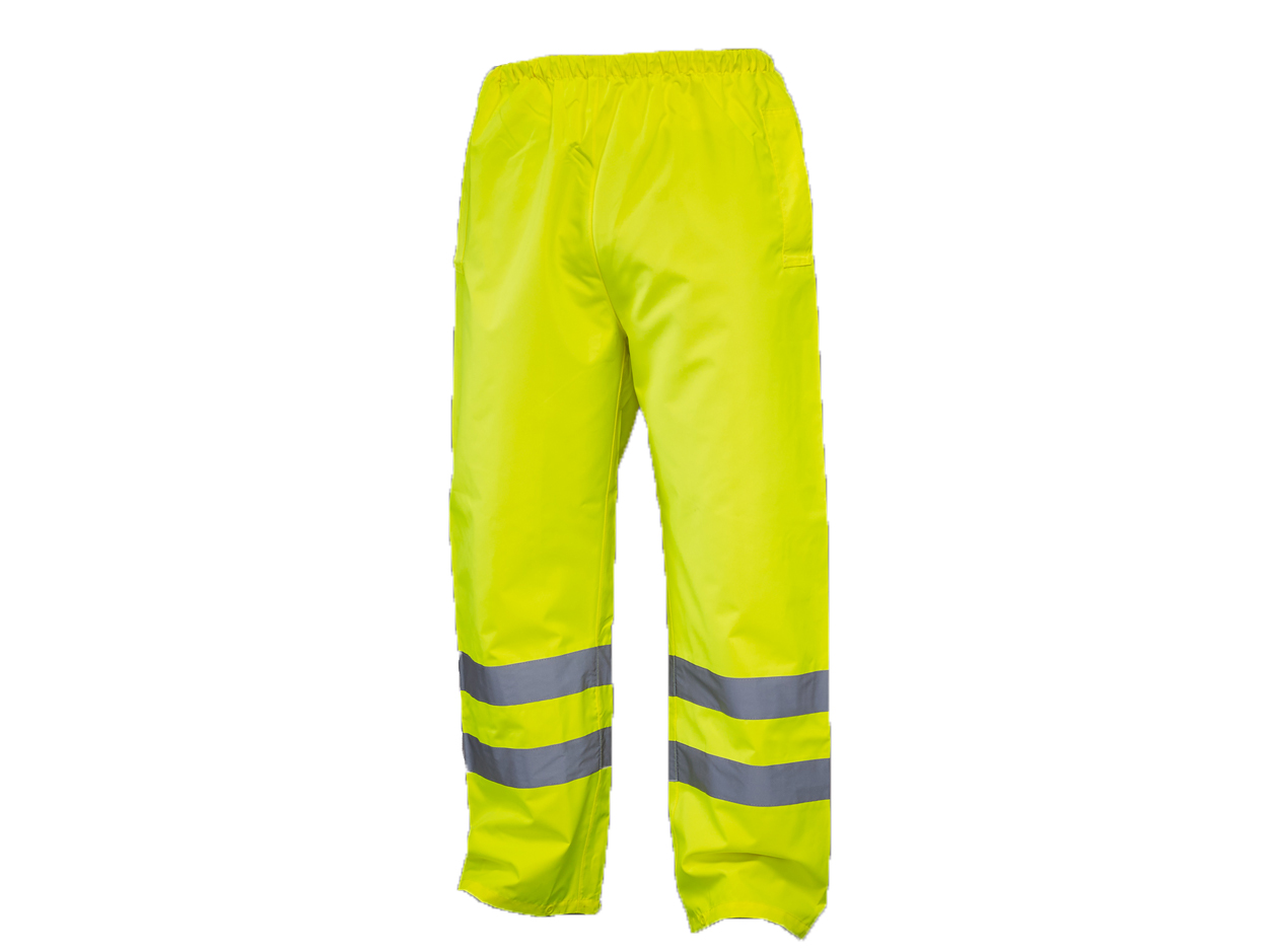 Yellow High Vis Waterproof Over trousers | Bodyguard Workwear