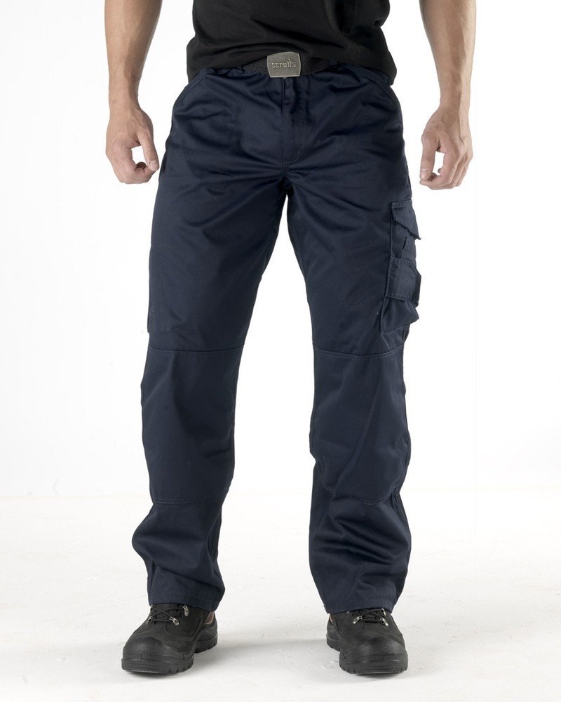 Scruffs Worker Trousers Black Graphite Grey Navy Men's Work Combat Cargo Pants