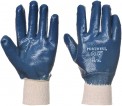 Nitrile Dip Wrist Safety glove - Jersey cotton lining with knitwrist