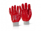 PVC Dip Knit-Wrist Gloves w/ Elasticated cuffs 
