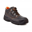 Stealth Leather Safety Boot w/ Padded collar & Dual density PU Sole 