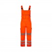 High Viz Rail Bib and Brace Orange w/ Cargo Pockets & Elasticated Flexi Braces