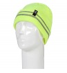 Heat Holders - Mens hi vis reflective outdoor winter thermal knitted high visibility turnover hat