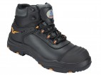 Dynamic leather safety boot w/ Padded Ankle Support and Tongue for Extra Comfort - side