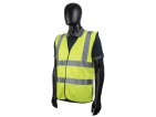 Yellow High Vis Vest W/ High Quality Reflective Tape-1