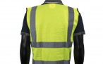 Yellow High Vis Vest W/ High Quality Reflective Tape-3