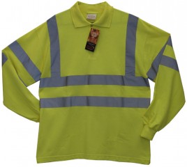 Protex Antistatic FR Hi Vis L/Sleeve Polo Shirt