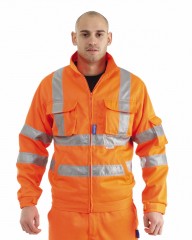 GN600 – Rail Drivers Jacket w/ Twin needle stitching, Cargo & Mobile phone pockets