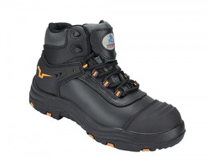 Dynamic leather safety boot w/ Padded Ankle Support and Tongue for Extra Comfort