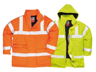 High Vis Anti Static Flame Retardant Jacket w/ Breathable fabric & Fully lined