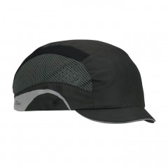 JSP Aerolite Hard bumpcap Cap Black w/ Side reflective panels 