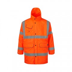 GN115 Multi Way Rail Coat w/ Removable hood & Fleece lined collar 