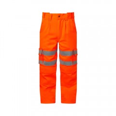 Rail Cargo Work Trousers w/ Elasticated flexi waist system & Rear cargo pockets 