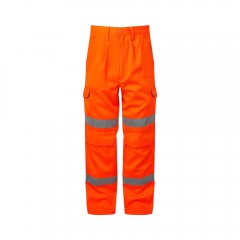 Kneepad Pocket Lightweight Rail HV Trousers Orange