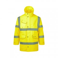 Vapourking High Vis Waterproof Coat w/ Enhanced Breathable Membrane 