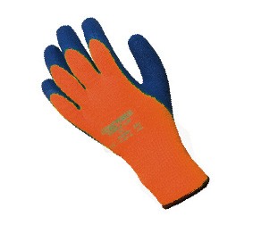 Hi Vis Fleece Lined Grip Glove w/ 7 gauge liner