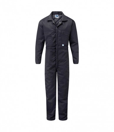 Quilted Boiler suit w/ elasticated action back & zip front