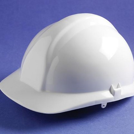 Centurion 1100 Full Peak Safety Helmet White with sweatband