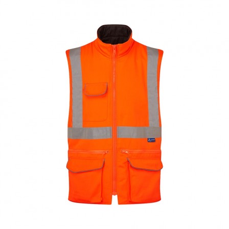 Rail Cargo Bodywarmer w/ Thermal insulation & Twin needle stitching