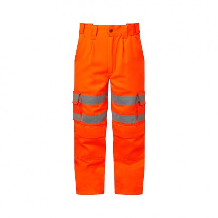 Rail Cargo Work Trousers w/ Elasticated flexi waist system & Rear cargo pockets 