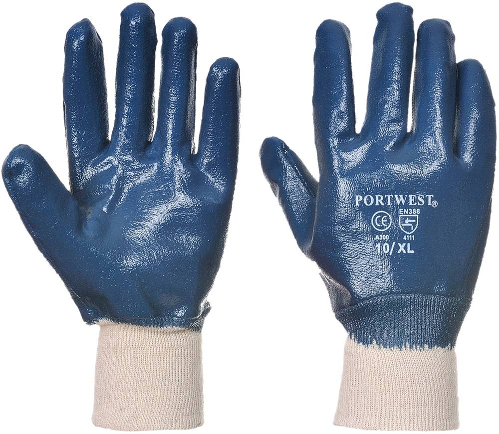 Nitrile Dip Wrist Safety Glove Bodyguard Workwear